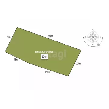 Участок в Ленинградская область, Ломоносовский район, Кипенское с/пос, ...