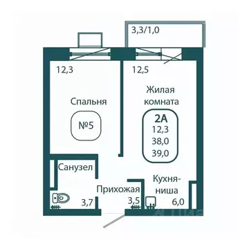 1-к кв. Московская область, Солнечногорск городской округ, Андреевка ...