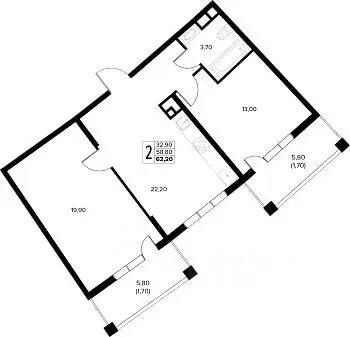 2-к кв. Краснодарский край, Анапа муниципальный округ, с. Сукко ...
