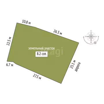 Участок в Кострома, улица Ленина (8.15 м)