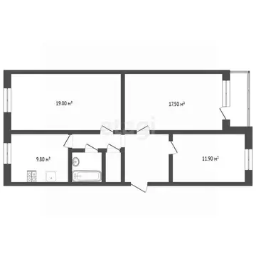 3-к кв. Тюменская область, Тюмень Солнечный проезд, 27 (73.4 м)