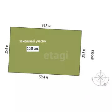 Участок в Тюменская область, Тюмень Большое Царево-3 ОНТ,  (9.97 сот.)