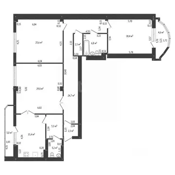 3-к кв. Башкортостан, Уфа ул. Пушкина, 45/2 (136.2 м)