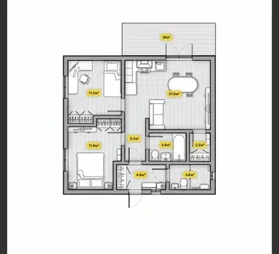 Дом в Красноярский край, Красноярск городской округ, пос. Минино ул. ...