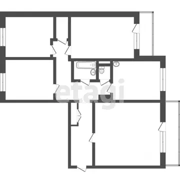 4-к кв. Томская область, Северск ул. Калинина, 96 (75.8 м)