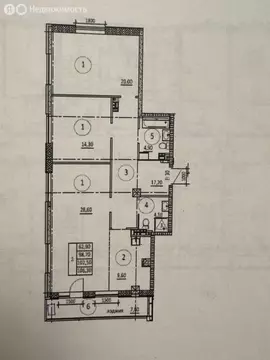 3-комнатная квартира: Екатеринбург, улица Декабристов, 20 (76.3 м)