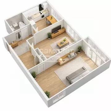 2-к кв. Ивановская область, Иваново ул. Кудряшова, 123 (43.0 м)