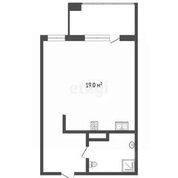 Студия Ямало-Ненецкий АО, Новый Уренгой просп. Губкина, 19 (25.7 м)