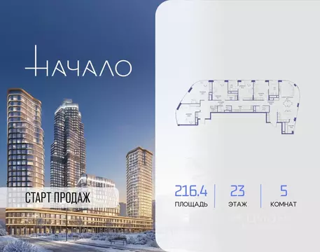5-к кв. Москва ул. Сергея Макеева, 7С4 (216.4 м)
