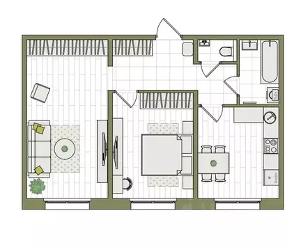 2-к кв. Кировская область, Киров ул. Чистопрудненская, 13А (56.7 м)