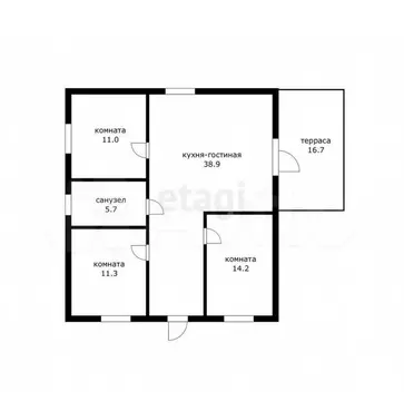 Дом в Берёзовый, Восточный переулок (97.8 м)