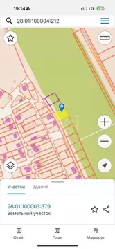 Участок в Амурская область, Благовещенск городской округ, пос. ...