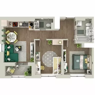 2-комнатная квартира: Тюмень, улица Василия Малкова, 5 (59.22 м)