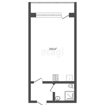 Квартира-студия: Саранск, улица Кирова, 9 (38.5 м)