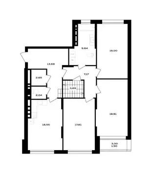3-к кв. Воронежская область, Воронеж ул. Ольминского, 4 (116.14 м)