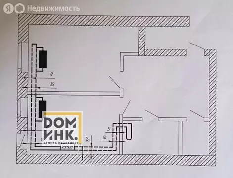 1-комнатная квартира: Ярославль, улица Александра Додонова, 10к4 (47.1 ...