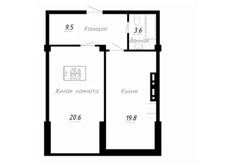 1-к кв. Ставропольский край, Ессентуки  (53.5 м)