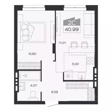 2-к кв. Новосибирская область, Новосибирский район, Краснообск рп ...