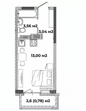 Студия Ярославская область, Ярославль ул. Старая Костромская, 5 (20.38 ...