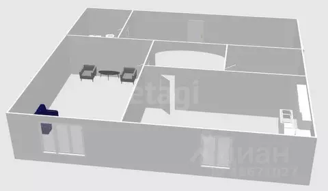 1-к кв. Сахалинская область, Холмск Первомайская ул., 11 (38.0 м)