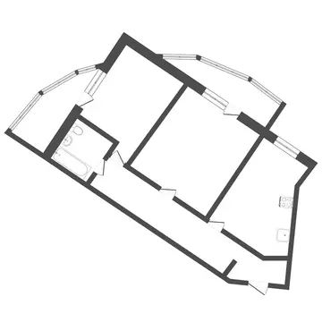 2-комнатная квартира: Пермь, улица Карпинского, 112 (41.8 м)