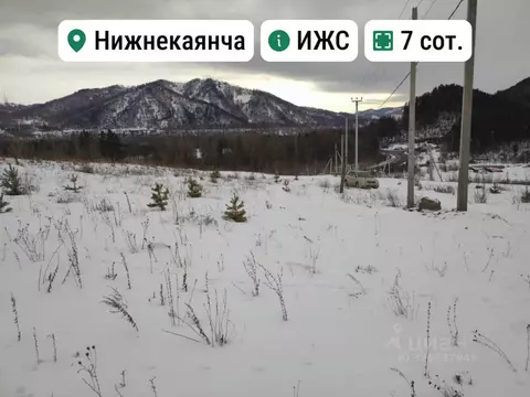 Участок в Алтайский край, Алтайский район, с. Нижнекаянча ул. ...