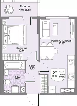 1-к кв. Ленинградская область, Всеволожский район, Бугровское ...