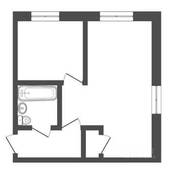 1-к кв. Тюменская область, Тюмень ул. Республики, 172 (30.0 м)