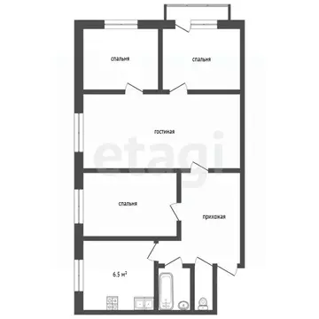 4-к кв. Владимирская область, Муром Радиозаводское ш., 40 (61.1 м)