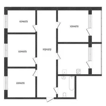 4-комнатная квартира: Воронеж, улица Артамонова, 14 (59.8 м)