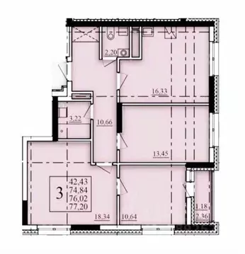 3-к кв. Башкортостан, Уфа Затон-Восточный жилрайон, Паруса жилой ...