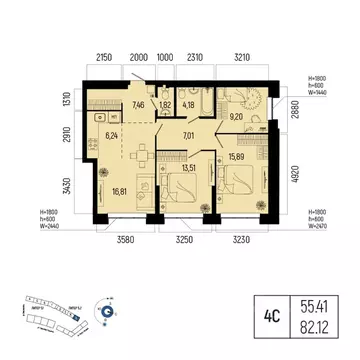 4-к кв. Башкортостан, Уфа Глумилино-1 мкр, Новатор жилой комплекс ...