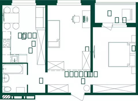 2-к кв. Алтай, Майминский район, с. Майма Алтайская ул., 2к2 (56.5 м)