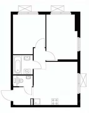 2-к кв. Московская область, Одинцово ул. Березовая, 4к2 (45.6 м)