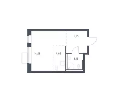 Квартира-студия: Жилино-1, 2-й квартал, 1к3 (27.3 м)