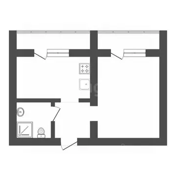 1-к кв. Амурская область, Благовещенск Амурская ул., 55/2 (33.8 м)
