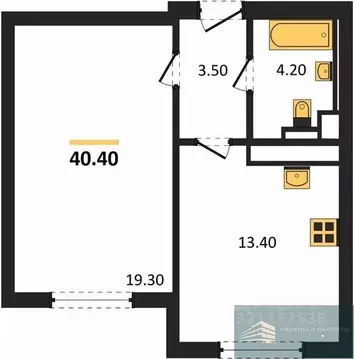 1-к кв. Воронежская область, Воронеж ул. Загоровского, 5/3 (40.4 м)
