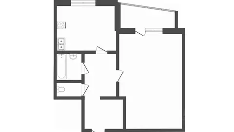 1-к кв. Тюменская область, Тюмень ул. Молодогвардейцев, 73 (45.3 м)