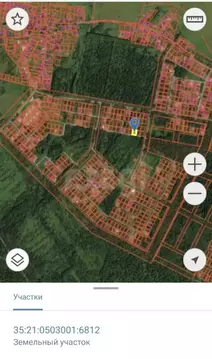 Участок в Вологодская область, Череповец ул. Багряная (8.0 сот.)
