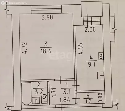 1-комнатная квартира: Ижевск, улица Тимирязева, 23 (35 м)