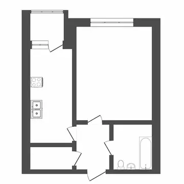 1-комнатная квартира: Тюмень, Холодильная улица, 134 (26.1 м)