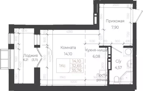 1-к кв. Алтай, Майминский район, с. Майма ул. Энергетиков (35.76 м)