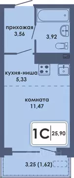 Студия Пермский край, Пермь Камская Долина мкр, Аксиома жилой комплекс ...