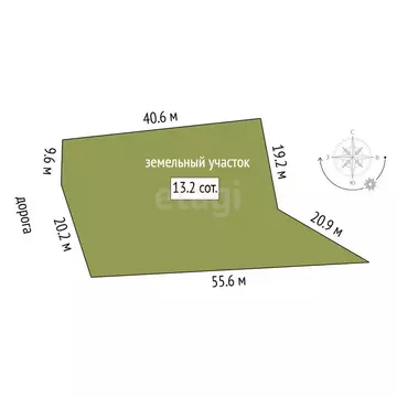 Участок в Тюменский муниципальный округ, ДНТ Дачи Хюгге (13.16 м)