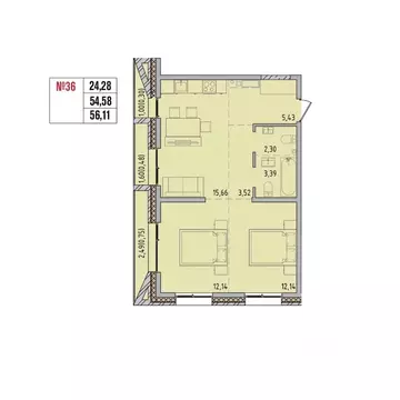 2-к кв. Иркутская область, Иркутский муниципальный округ, Маркова рп, ...