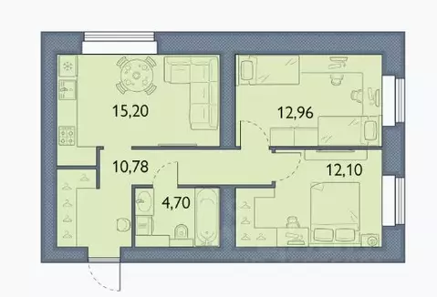2-к кв. Брянская область, Брянский район, пос. Мичуринский, ...