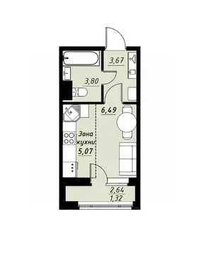 Студия Тамбовская область, Тамбов Телецентр мкр, Строганов жилой ...