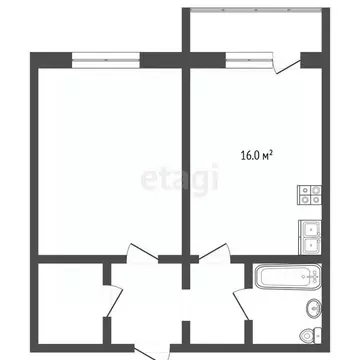 1-к кв. Ставропольский край, Пятигорск Первомайская ул. (47.5 м)