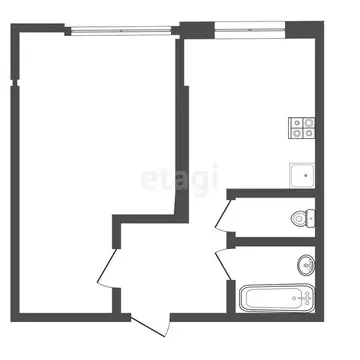 1-комнатная квартира: Тула, улица Шухова, 12 (36.7 м)
