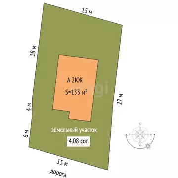 Дом в Тюменская область, Тюмень СОСН Рябинка тер., ул. Лесная (133 м)